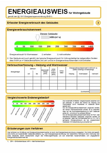 Verbrauchsausweis